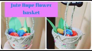 How to make jute rope basket||zenith creation||art and craft