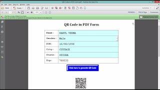 QR Code in PDF Form | PDF Form JavaScript for QR Code
