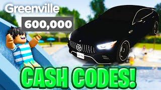 Greenville MONEY GLTICH CODES!