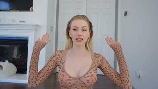 2024 Transparent Try On Haul - 4K See through Fashion MsFiiire Aka Lily Blooms