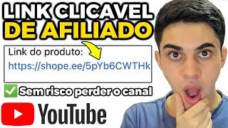 Como Colocar Link de Afiliado na Descrição dos Vídeos do YouTube (Link clicável)