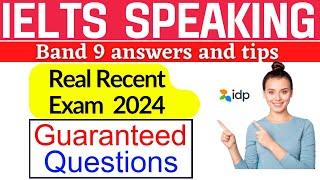 IELTS Speaking Test- Perfect Band 9 | IELTS Speaking Latest  topics for IELTS 2024 with band 9