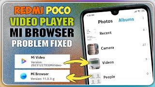 Redmi Gallery Video Not Playing || Redmi Gallery Video Nahin Chal Raha Hai | Mi Browser Not Showing