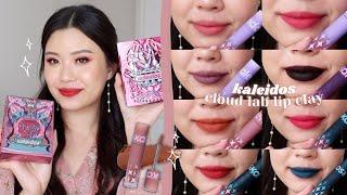 KALEIDOS CLOUD LAB LIP CLAY  ALL 16 SHADES SWATCHED!
