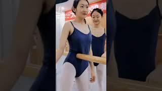 Chinese womens doing gymnastics