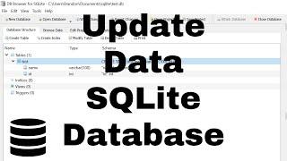 Update Statements in SQLite - SQLite Tutorial - How to Update Data