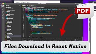 How to download Files in React Native || Android || iOS