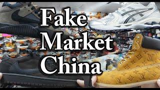 Fake Market China, Exploring Sneakers Guangzhou. A Tour of China Fake Shoes Wholesale and Retail.