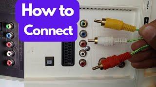 How To Connect AV Cables to 5 Port TV, Very simple