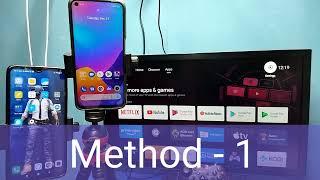 2 Ways to Screen Mirroring any Android Phone to TV without WiFi | Screen Cast Without Internet