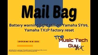 Battery warning light still on Yamaha SY99, Yamaha TX1P factory reset