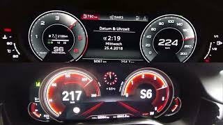 Audi A8 3.0 TDI vs Bmw 730xd acceleration 0-250.