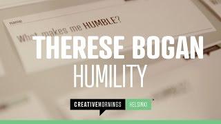 Therese Bogan on Humility at the CreativeMornings/Helsinki