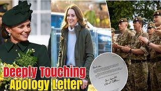 Princess Kate issues 'DEEPLY TOUCHING' apology letter to Irish Guards amid cancer treatment