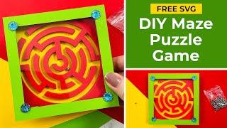 DIY Maze Puzzle Game  Make A Ball Bearing Maze Game