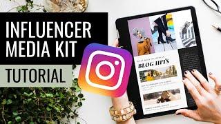 How to Make a Media Kit | Instagram Influencer Tip | Canva Tutorial