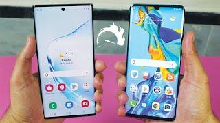 Samsung Galaxy Note 10 Plus vs Huawei P30 Pro - Speed Test!