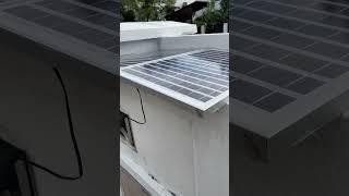 100watt solar panel charging 2 powerbank simultaneously 