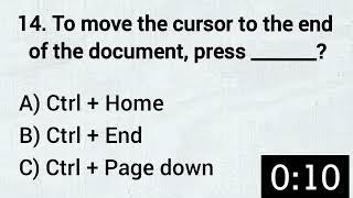 MS Word Quiz | MS Word MCQ Questions and Answers