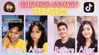 VIRALL DI TIKTOK!!! FILTER WAJAH COWO BERUBAH JADI CEWE CANTIK || TERNYATA PAKE APLIKASI INI?