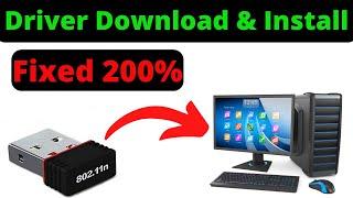 802.11n WiFi USB Adapter Driver Download & Install in Hindi USB WIFI 802.11 n Driver Windows 7/8/10