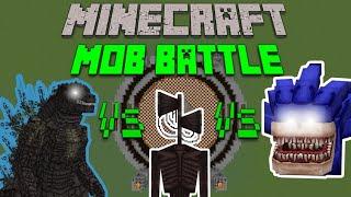 Godzilla Minus One Vs Siren Head Vs Shin Sonic(GOJI DRAW) - Minecraft Mob Battle