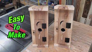 DIY Easy Woodworking Projects - build a cedar birdhouse