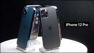 iPhone 12  Pro design & colors Review！ Graphite vs Pacific blue! &gold, silver