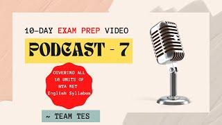 Unit -7 Cultural Studies | Video Podcast | NET/JRF EXAM PREP 2022 | Study Plan