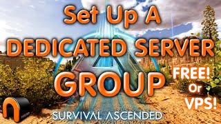 ARK Dedicated SERVER CLUSTER (Group) Setup EASY! Ark Survival Ascended