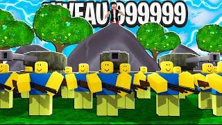 MON ARMÉE DE NOOB DANS ROBLOX ! (Noob Army Tycoon)