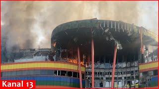 Fire occurred in shopping mall in Russia’s Vladikavkaz city following Ukrainian drone attack