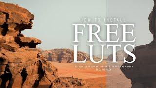 How to install FREE LUTs in Davinci Resolve | Davinci Resolve Color Grading