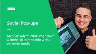 Social pop-ups - How to set up social pop-ups on your website using MailerLite