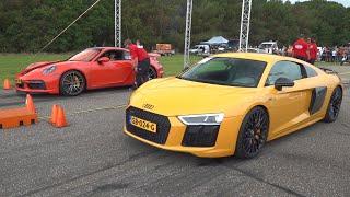 Modified Cars Drag Racing! R8 V10, 992 Turbo S, 850HP TT RS, 527HP Golf 8R, M140i