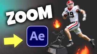 After Effects Tutorial | Create a Heisman Trophy Zoom Animation