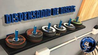 DIY | DISPENSADOR DE DISCOS  ESMERIL PARA EL TALLER |  @Nafta y Fuego ​