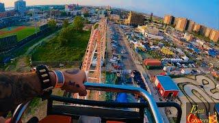 Thunderbolt POV 4K 60fps Front Row Zamperla Vertical Lift Coaster Luna Park Coney Island, NY