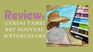 Gansai Tambi Watercolor Review | Art Nouveau Set