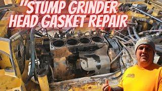 "Stump Grinder Head Gasket Repair: Step-by-Step Tear Down Process"