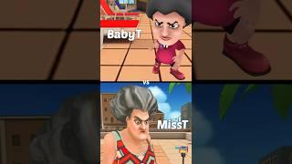 Scary Little Prankster - baby T vs Miss T Pool pranks game #wowgame #shorts