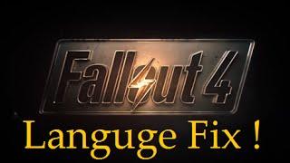 Fallout 4 How To Change Language