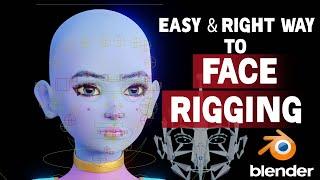 Right way to do Face rig in Blender | how to rig a face | AniSculpt