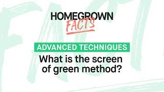 What is the screen of green (SCROG) method?