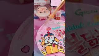 SAMYANG CARBONARA MIX WITH MOZZARELLA | KAWAII AESTHETIC | HILDAXKEIKO #shorts