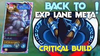 AULUS CRITICAL BRUTAL BUILD IS FINALLY BACK TO EXP LANE META! (MUST TRY NEW BUILD)