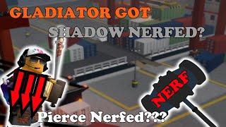 Gladiator Got SHADOW NERFED (Lower Pierce?) || Tower Defense Simulator