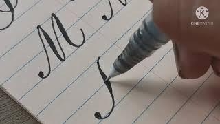 Copperplate Calligraphy using a ballpen | Calligraphy Letters A-Z
