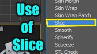 Use of "Slice" Modifier in 3DsMax