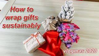 ECO FRIENDLY GIFT WRAPPING IDEAS | vlogmas 20